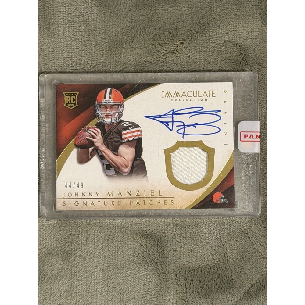 2014 Panini Immaculate Collection Johnny Manziel (RC) Horizontal Auto SN# 40/45